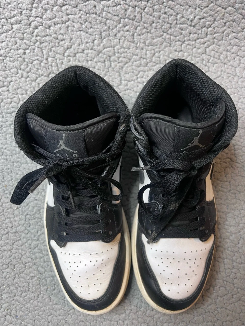 Nike Air Jordan 1 Mid Iron Grey Mens Size 8 Athletic Sneakers DQ8426-001